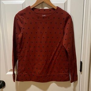 Croft & Barrow Extra Soft Rust Sweater